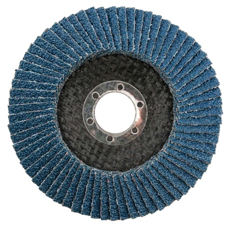 Круг лепестковый PEGATEC 125х22 для нержавеющей стали, зернистость 60 Т27 арт. PSRFD125ZA-60